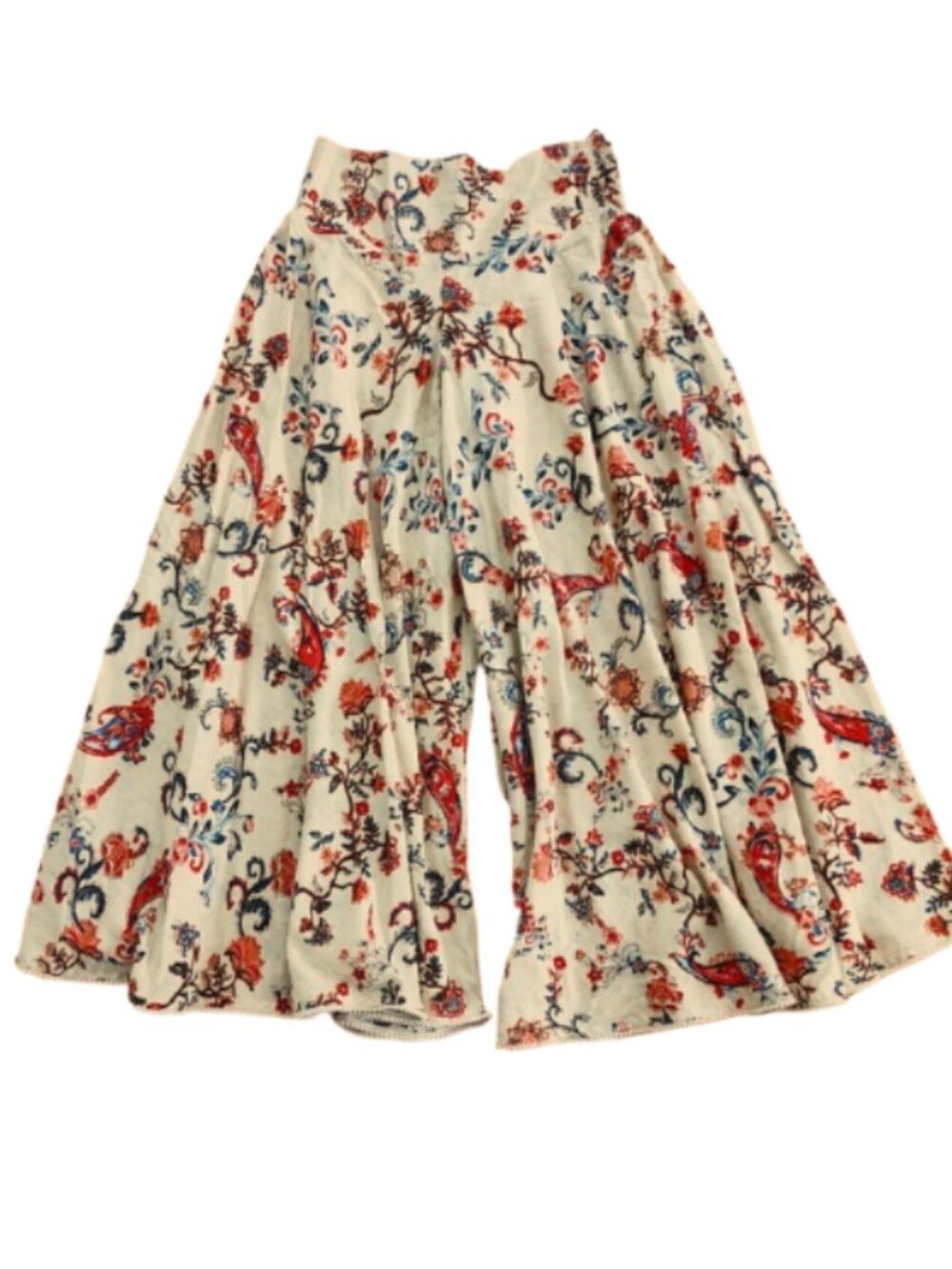 Mira Boutique linen floral palazzo pants S EUC